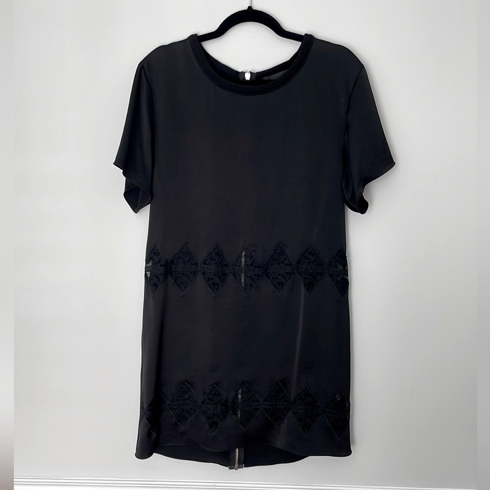 NWT Alexander Wang Black dress with lace cutouts